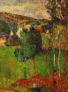 Paul Gauguin View of Pont-Aven from Lezaven oil